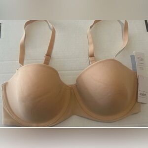 Womens Size 34D Push-Up Convertible Bra Soft Beige Auden
